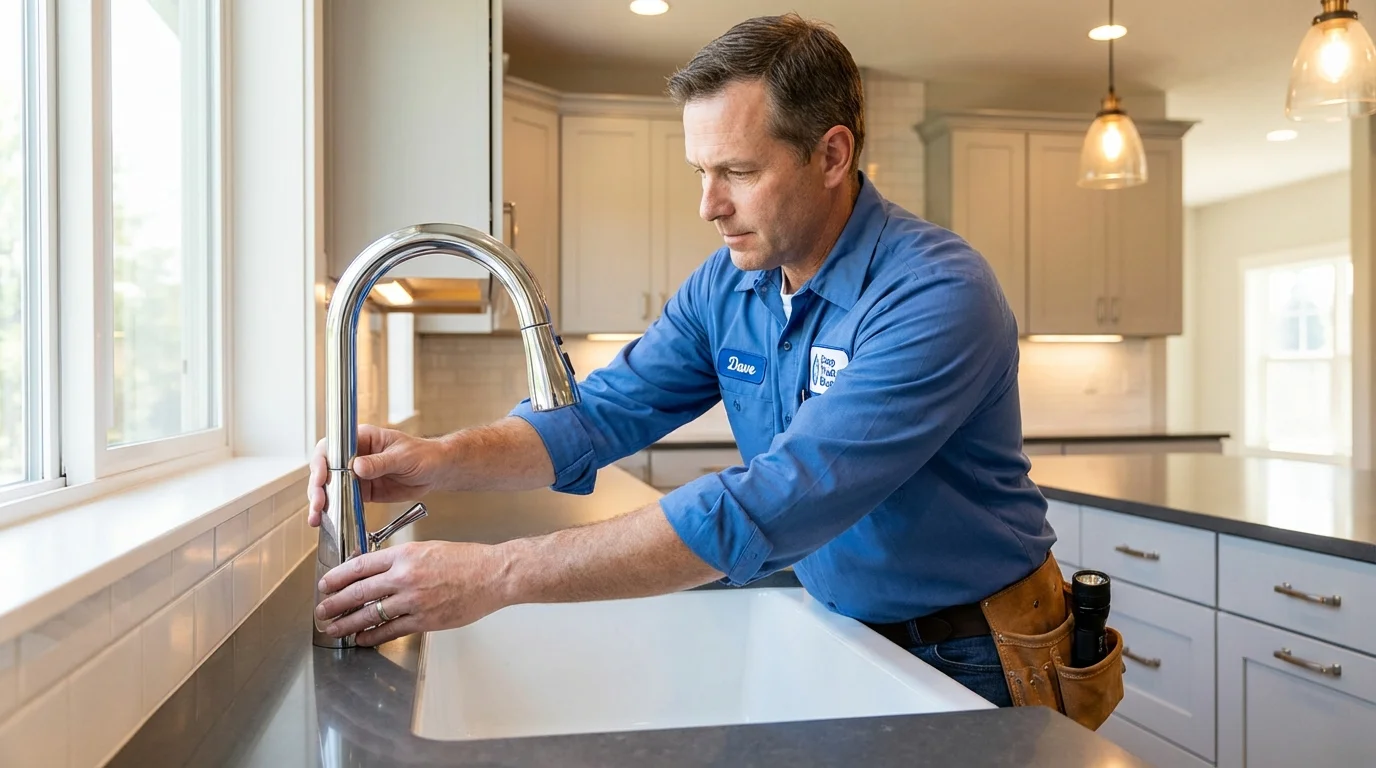 Kitchen faucet installation by Johns Plumbing LLC in Port Saint Joe