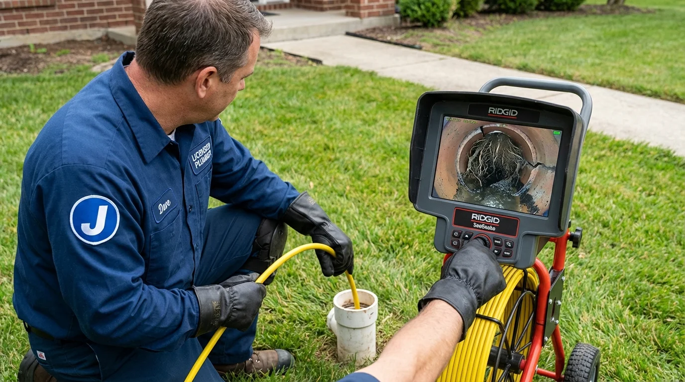 Sewer camera inspection being performed by Johns Plumbing LLC in Port Saint Joe