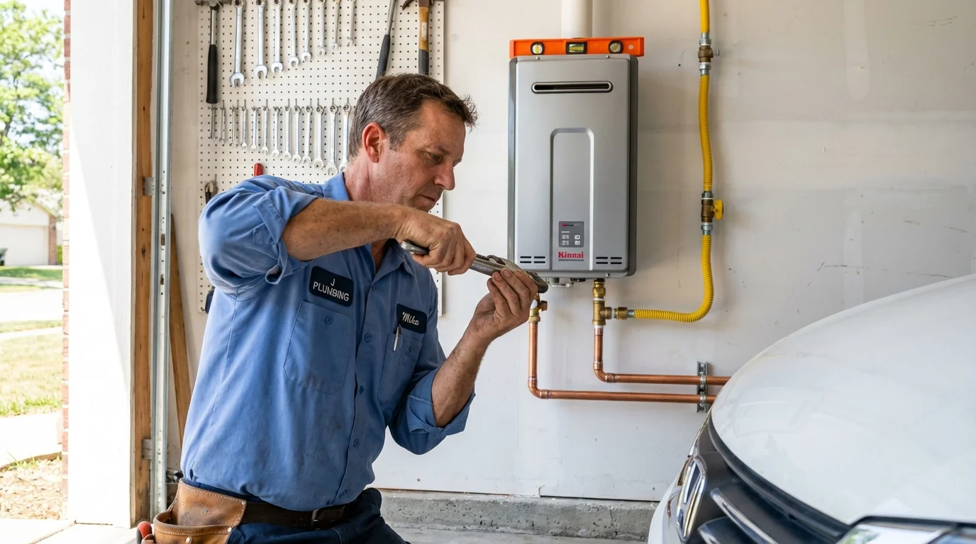 Tankless water heater installation by a Johns Plumbing LLC plumber in Port Saint Joe